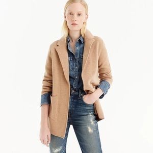 J Crew camel sweater Blazer